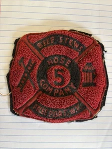 Vintage Freeport New York Fire Department Patch Hose Company 5 Rindereintöpfe - Bild 1 von 3