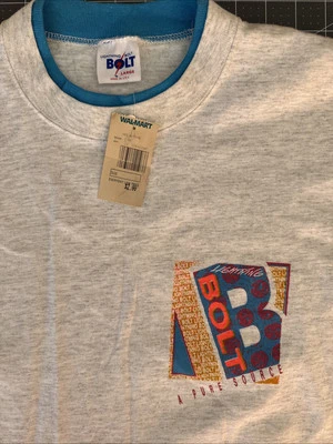 Camiseta de surf vintage años 90 Lightning Bolt Surf Company para hombre M gris azul 0961 Foto 1 de 4