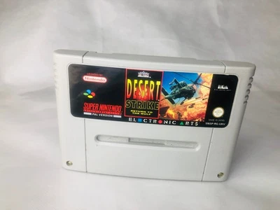 Video Game Desert Strike SNES Super Nintendo Cart Obly Vintage - Image 1 of 3