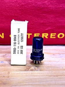 GE JAN CG 12SG7Y Vacuum Tube NOS/NIB Tested 100% 1961 - Bild 1 von 3