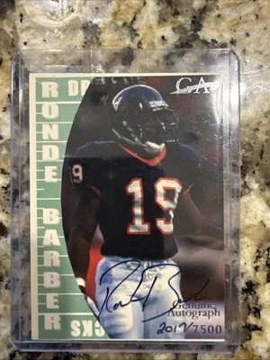 Ronde Barber 1997 artículo genuino Dream Picks/7500 novato radiocontrol autógrafo automático #B1 Foto 1 de 2