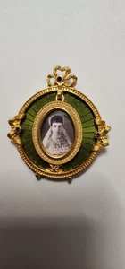Piccola MINI FOTO 3X3 SCONOSCIUTA FABERGE dell'imperatrice Alexandra Feodorovna di Russia?  - Foto 1 di 10