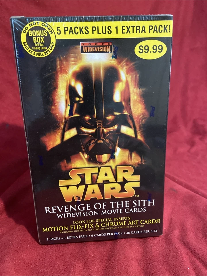 TOPPS STAR WARS REVENGE SITH MOVIE 36 CARDS BONUS BOX NOT COMPLETE SET