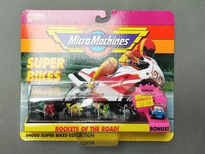 1993 GALOOB MICRO MACHINES 64000 SUPER BIKES COLLECTION #1 ROCKETS OF THE ROAD! - Picture 1 of 5