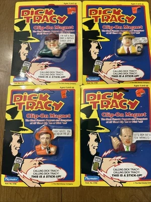 Vintage 1990 Playmates Disney Dick Tracy Clip On Magnet Lot - Image 1 of 2