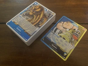 Queen Blue Yellow OP12 Complete Deck - One Piece TCG Ready To Play - Picture 1 of 2