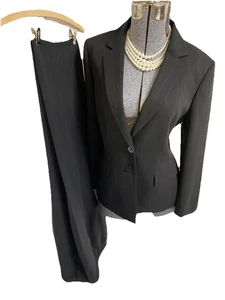 NEW $300 Tahari ASL Pant Suit Size 12P Fits Like 10P Two Piece Set Pockets EXEC - Picture 1 of 24