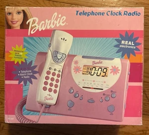 Barbie Telefon Radiowecker 2002 Kiddesigns rosa Telefonwecker mit Box Toys R Us - Bild 1 von 6