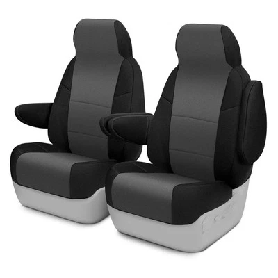 For Cadillac Escalade ESV 10-13 Seat Cover CR-Grade Neoprene 1st Row Black & - Image 1 of 4