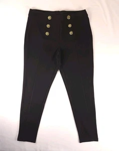 Women’s Truth by Republic Large Black $68 Pull On Ankle Skinny Pants Stretch NWT - Picture 1 of 13