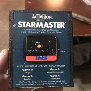 Vintage Activision Starmaster Atari Video Game Cartridge - 1982 - getestet - Bild 1 von 8