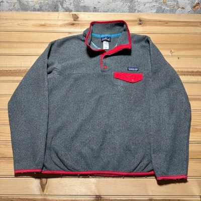 Pulôver de lã Patagonia Synchilla Snap-T pescoço falso jaqueta Gorpcore tamanho pequeno - Imagem 1 de 4