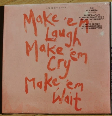 STEREOPHONICS Make'em Laugh Make'em Cry Make'em Wait LP Ltd Green Vinyl - Image 1 of 4