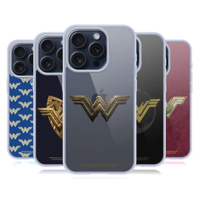 OFFICIAL WONDER WOMAN MOVIE LOGOS SOFT GEL CASE FOR APPLE iPHONE PHONES - Image 1 of 4