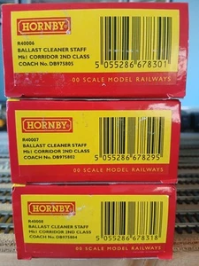 Hornby R40006 R40007 R40008l Ex-MK1 SK Ballastreiniger Zug Personal Reisebusse - Bild 1 von 8