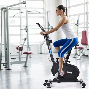 Bici da esercizio BAKAJI con 8 livelli resistenza e display LCD - Foto 1 di 8