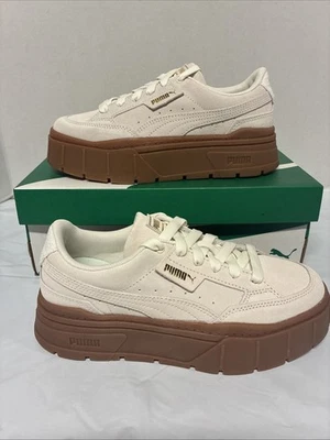 PUMA Mayze Stack Soft Winter Platform  Womens White Sneakers Casual Shoes Size 8 - Image 1 of 4