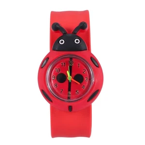 Kind  Maedchen Marienkaefer Entzueckende Karikatur Silikon Uhr - Farb3742 - Bild 1 von 4