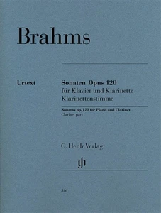 Brahms Sonatas Piano & Clarinet Op 120 No 1-2 Sheet Music Henle Urtext Book - Picture 1 of 1