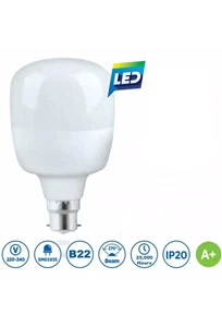20W 30W 40W 60W LED HIGH POWER COOL WHITE B22 BAYONET LIGHT BULB ENERGY SAVER UK - Picture 1 of 6