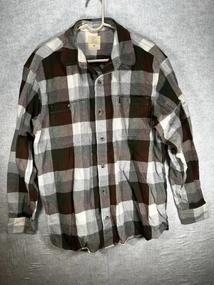 Ducks Unlimited Men's Flannel Plaid Button Up Shirt Size XL Camouflage Plaid - Image 1 of 4