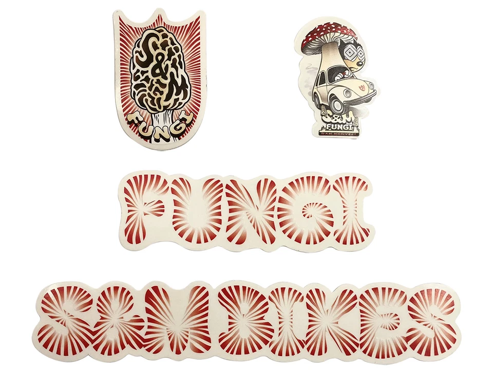 S&M BMX Fungi Frame Decal Set Red  - image 1 of 1