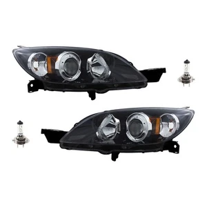 Headlights For 2004-2009 Mazda 3 Driver and Passenger Side LH RH Kit - Picture 1 of 11