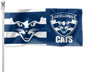 AFL Geelong Cats Pole Flag LARGE 1800x900mm Licensed (Pole not included) - Bild 1 von 1
