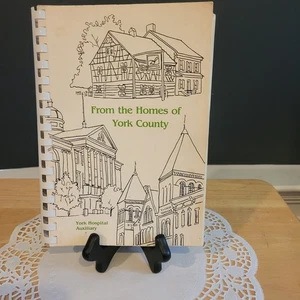 From The Homes Of York County PA Cookbook Recipes Hospital Auxiliary 1983 - Imagen 1 de 6
