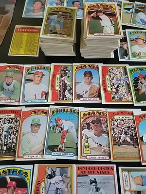 Topps Baseball Starter 1972 - 285 diferentes - con Hank Aaron y Johnny Bench Foto 1 de 4