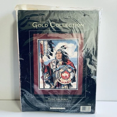 Dimensiones Kit Punto de Cruz Contado Dorado ORGULLOSO y NOBLE 3856 *FALTA LEER DESCRIPCIÓN Foto 1 de 4