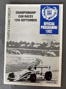 Race Programme 12 September 1992  Castle Combe Saloons Formula First GT A5 - Picture 1 of 1