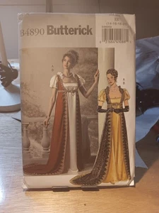 Butterick B4890 Costume Dress Robe Pattern EE 14-20 - Picture 1 of 2