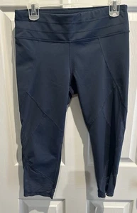 Athleta High-Rise Capri Leggings Netzsaum blau Damen Gr. M - Bild 1 von 8