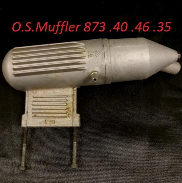 O.S. Engines Muffler 873 .40 .46 .35 FP Nitro Glow RC Airplane Engine Silencer - Image 1 of 4
