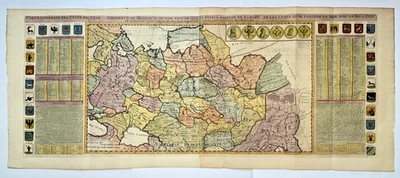 IMPERIO DE RUSIA 1720 HENRI CHATELAIN MAPA ANTIGUO MUY GRANDE SIGLO XVIII Foto 1 de 4