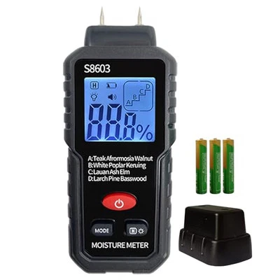 METELLME Digital Wood Moisture Meter CheckerPin-Wood Moisture Tester for LumberFirewoo