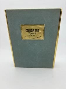 De Colección Congress Championship Bridge Doble Baraja Cartas Nuevo Estuche de Fieltro Sellado - Imagen 1 de 8