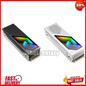 M.2 2280 SSD Heatsink 5V 3Pin ARGB SSD Radiator with Thermal Silicone Pad(Black) - Picture 1 of 8