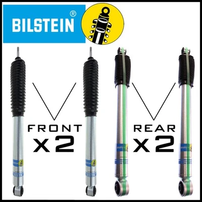 Amortiguadores monotubo delanteros traseros Bilstein B8 5100 aptos para Ram 2500 3500 2003-2013 elevación de 4" Foto 1 de 3