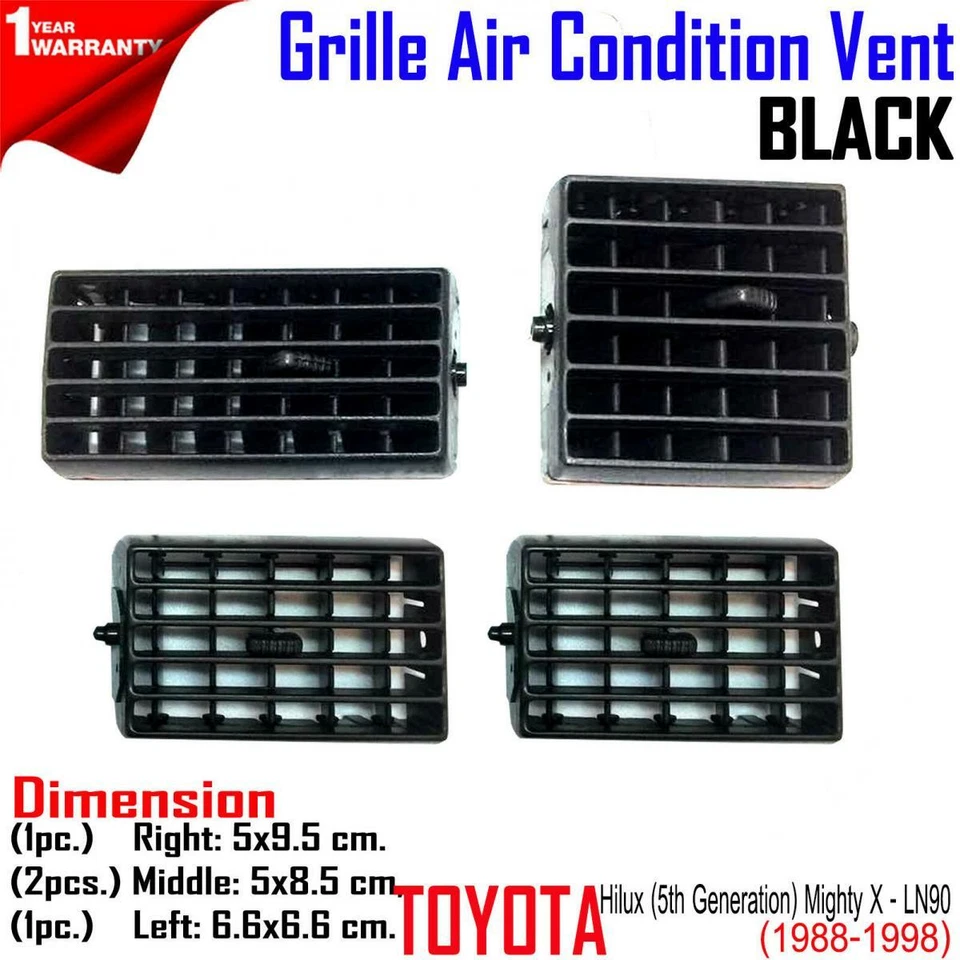 FOR Toyota Hilux Pickup LN85 LN90 1989-1997 Grille Air Condition Vent 1xSet Foto 1 de 2