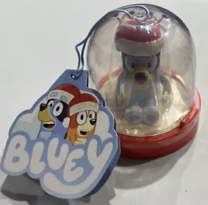 2018 Bluey Christmas Toy Ornament Approx. 3” Moose Toys Age 3+ Santa Hat Dog - Picture 1 of 6