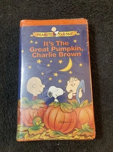 “It’s The Great Pumpkin Charlie Brown" Peanuts Snoopy VHS Halloween 👻🎃 Sealed - Picture 1 of 6
