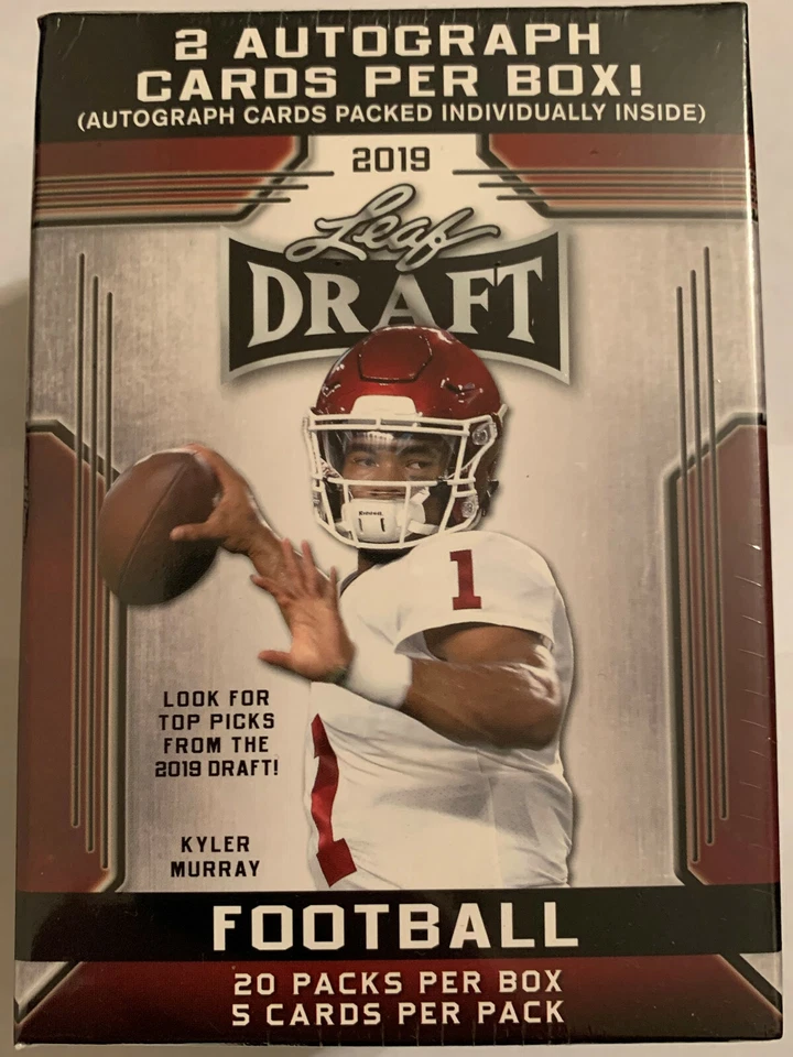 2019 Leaf Draft Football Blaster Box - 2 Autos!!! - Image 1 of 1