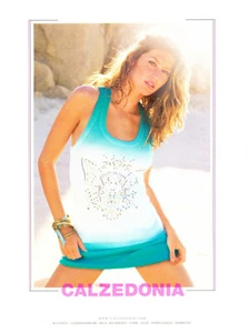 CALZEDONIA rivista AD #2 RARA FUORI PRODUZIONE straniera GISELE BUNDCHEN modello caldo SEXY PIN-UP - Foto 1 di 1