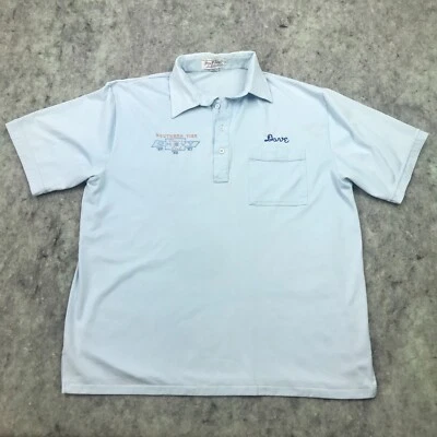 Camisa Chevrolet Para Hombres XL Azul Polo Chevy Clásica Club Palmas Marinas De Colección Puntada Única Foto 1 de 4