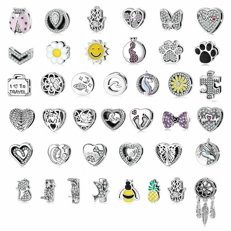 Reflexions Charms Clips Charm Silber 925 Herz Anhänger Love Mom Beads Silber 925 - Bild 1 von 4