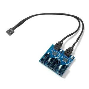 Motherboard USB Extension Hub Adapter for 9PIN plit 4 Enhanced version - Afbeelding 1 van 9