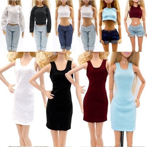 VETEMENTS Indossa pantaloni per bambole cappotti per bambole jeans pantaloni in pelle pantaloncini vestiti accessori