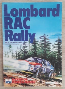 Lombard RAC Rally 1983 Official Programme - Audi Ford Opel Citroen Skoda Toyota - Picture 1 of 14